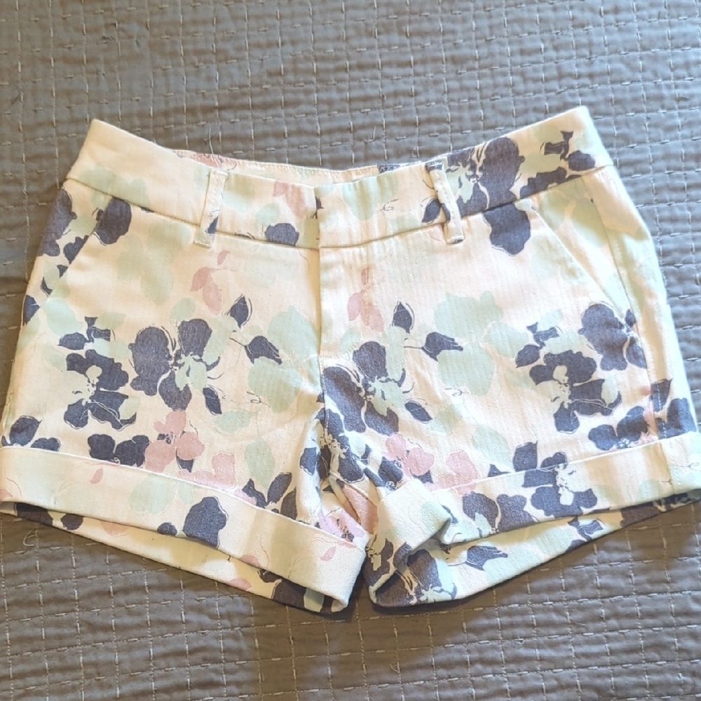 Dear John High Waist Green and Cream Shorts